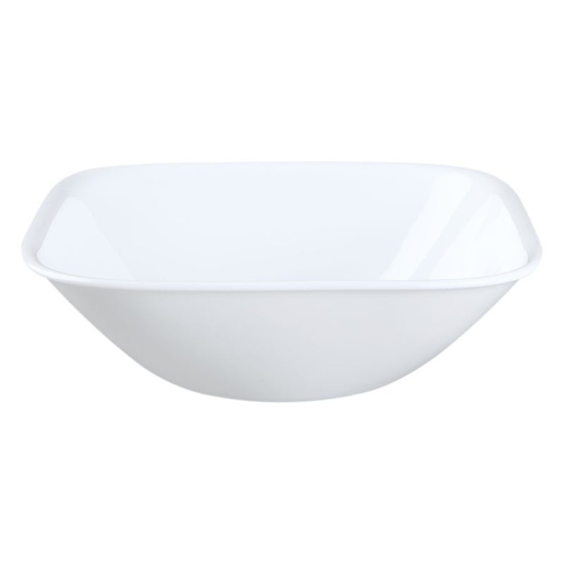 Corelle Square Pure White 22 Ounce Glass Soup/Cereal Bowl (Set of 4)